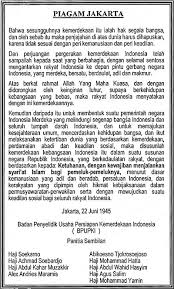 Image result for piagam jakarta